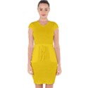 Rubber Duck Yellow	 - 	Capsleeve Drawstring Dress View1