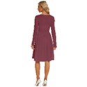 Cordovan Brown	 - 	Long Sleeve Dress With Pockets View4