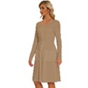 Fallow Brown	 - 	Long Sleeve Dress With Pockets View2