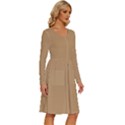 Fallow Brown	 - 	Long Sleeve Dress With Pockets View3