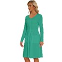 Mountain Meadow Green	 - 	Long Sleeve Dress With Pockets View2