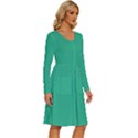 Mountain Meadow Green	 - 	Long Sleeve Dress With Pockets View3