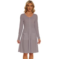 Sphinx	 - 	long Sleeve Dress With Pockets