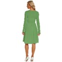 Bud Green	 - 	Long Sleeve Dress With Pockets View4