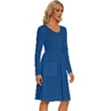 Classic Blue	 - 	Long Sleeve Dress With Pockets View3