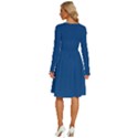 Classic Blue	 - 	Long Sleeve Dress With Pockets View4