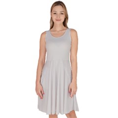 Pearl River Grey	 - 	knee Length Skater Dress With Pockets by ColorfulDresses