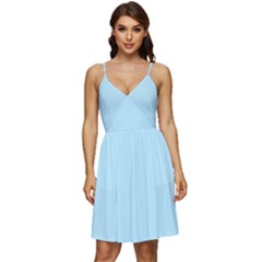 Robin Egg Blue	 - 	v-neck Pocket Summer Dress by ColorfulDresses