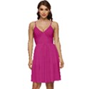 Peacock Pink	 - 	V-Neck Pocket Summer Dress View1