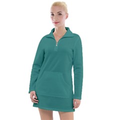 Celadon Green	 - 	long Sleeve Casual Dress by ColorfulDresses