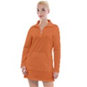 Halloween Orange	 - 	Long Sleeve Casual Dress View1