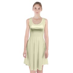 Creamy Yellow	 - 	racerback Midi Dress by ColorfulDresses