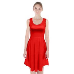 Candy Apple Red	 - 	racerback Midi Dress by ColorfulDresses