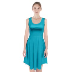 Scuba Blue	 - 	racerback Midi Dress by ColorfulDresses