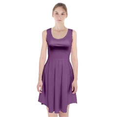 Sparkling Grape Purple	 - 	racerback Midi Dress by ColorfulDresses