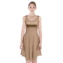 Soft Sand	 - 	racerback Midi Dress by ColorfulDresses