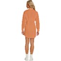 Atomic Tangerine Orange	 - 	Long Sleeve Shirt Dress View4