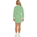 Soft Celadon Green	 - 	Long Sleeve Shirt Dress View4