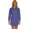 Blue Iris	 - 	Long Sleeve Shirt Dress View1