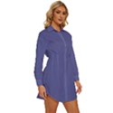 Blue Iris	 - 	Long Sleeve Shirt Dress View3