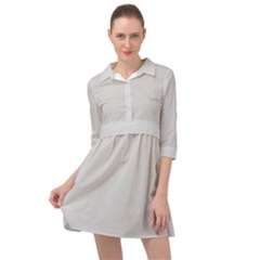 Gainsboro Grey	 - 	mini Skater Shirt Dress