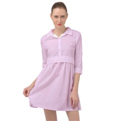 Cotton Candy Pink	 - 	mini Skater Shirt Dress by ColorfulDresses