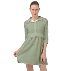 Laurel Green	 - 	mini Skater Shirt Dress by ColorfulDresses