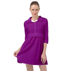 Lollipop Purple	 - 	mini Skater Shirt Dress by ColorfulDresses