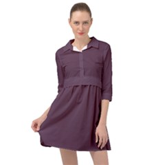 Dark Byzantium	 - 	mini Skater Shirt Dress by ColorfulDresses