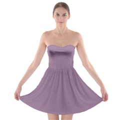 Dusty Lavender Purple	 - 	strapless Bra Top Dress by ColorfulDresses