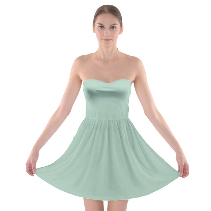 Pistachio Green	 - 	Strapless Bra Top Dress