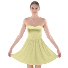 Yellow Iris	 - 	strapless Bra Top Dress by ColorfulDresses