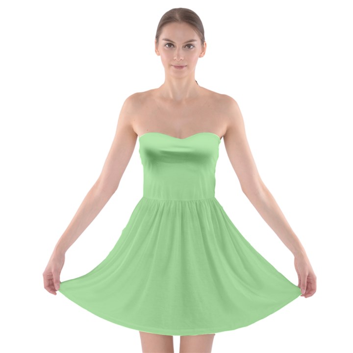 Granny Smith Apple Green	 - 	Strapless Bra Top Dress