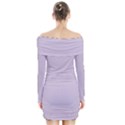 Languid Lavender Purple	 - 	Long Sleeve Off Shoulder Dress View2