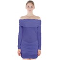 Blue Iris	 - 	Long Sleeve Off Shoulder Dress View1