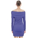 Blue Iris	 - 	Long Sleeve Off Shoulder Dress View2