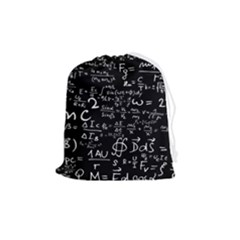 E=mc2 Text Science Albert Einstein Formula Mathematics Physics Drawstring Pouch (medium) by Jancukart