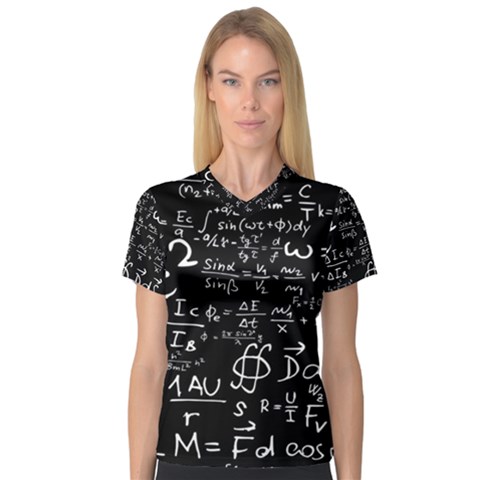 E=mc2 Text Science Albert Einstein Formula Mathematics Physics V-neck Sport Mesh Tee by Jancukart