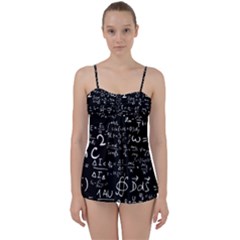 E=mc2 Text Science Albert Einstein Formula Mathematics Physics Babydoll Tankini Set by Jancukart