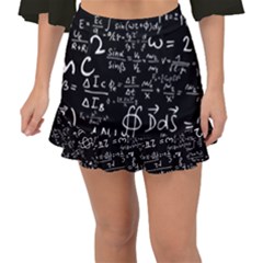 E=mc2 Text Science Albert Einstein Formula Mathematics Physics Fishtail Mini Chiffon Skirt by Jancukart