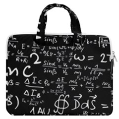 E=mc2 Text Science Albert Einstein Formula Mathematics Physics Macbook Pro 13  Double Pocket Laptop Bag by Jancukart