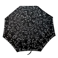 E=mc2 Text Science Albert Einstein Formula Mathematics Physics Folding Umbrellas by Jancukart