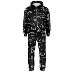 E=mc2 Text Science Albert Einstein Formula Mathematics Physics Hooded Jumpsuit (men)