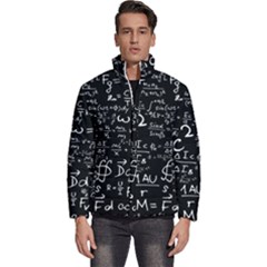 E=mc2 Text Science Albert Einstein Formula Mathematics Physics Men s Puffer Bubble Jacket Coat by Jancukart