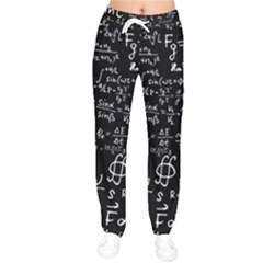 E=mc2 Text Science Albert Einstein Formula Mathematics Physics Women Velvet Drawstring Pants