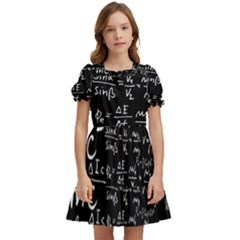 E=mc2 Text Science Albert Einstein Formula Mathematics Physics Kids  Puff Sleeved Dress by Jancukart