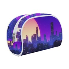 The Sun Night Music The City Background 80s 80 s Synth Make Up Case (small) by Jancukart