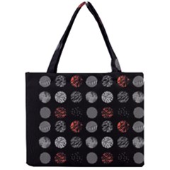 Black And Multicolored Polka Dot Artwork Digital Art Mini Tote Bag