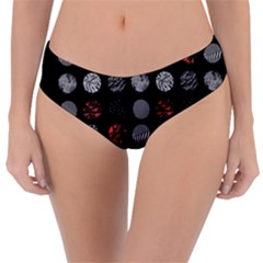 Black And Multicolored Polka Dot Artwork Digital Art Reversible Classic Bikini Bottoms