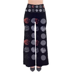 Black And Multicolored Polka Dot Artwork Digital Art So Vintage Palazzo Pants